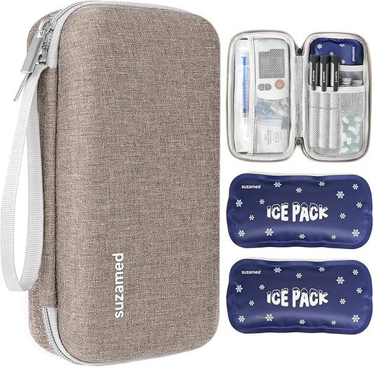 Insulin Cooler Travel Case, EVA Insulation Travel Medicine Kit by SUZAMED