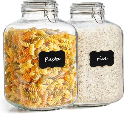 ComSaf Rice Container 5L, Flour Sugar Storage Containers, Glass Jars by ComSaf