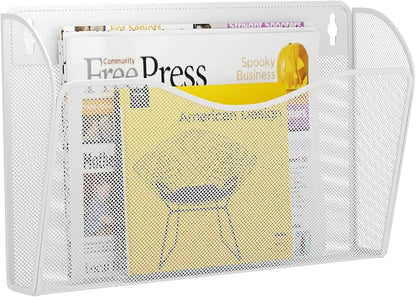 Single Pocket Wall File Holder, Mesh Hanging File Folder Paper Organizer by GDINDINFAN
