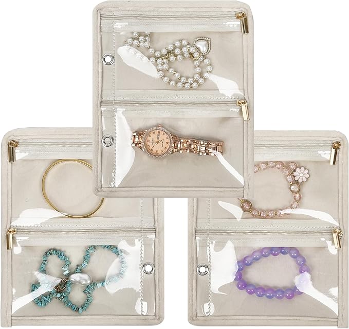Travel Jewelry Organizer Case, Small Jewelry Bags by LingLingo