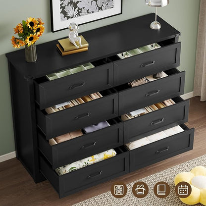 8-Drawer Dresser for Bedroom, Modern Wooden Chest of Drawers - Image 5