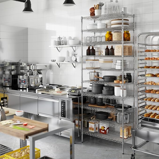 18" Deep x 36" Wide x 96" Height Wire Shelving Kit | 10-Tier | NSF Commercial - Image 7