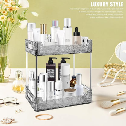 2-Tier Bathroom Counter Organizer Countertop Storage, Dresser Organizer Vanity - Image 8