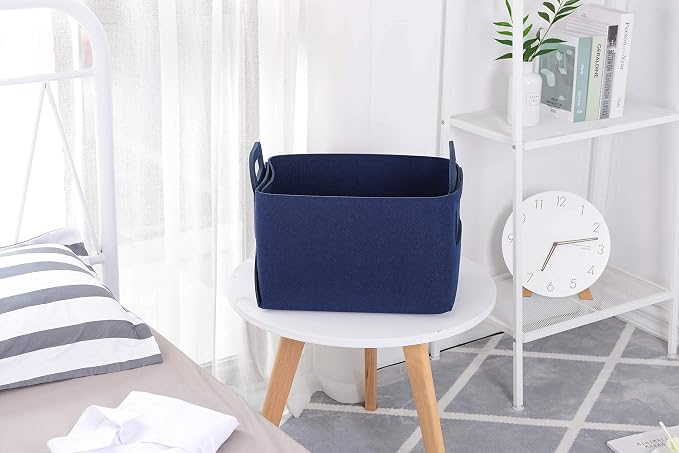 Minoisome Storage Basket Felt Storage Bin Collapsible& Convenient Box Organizer - Image 2