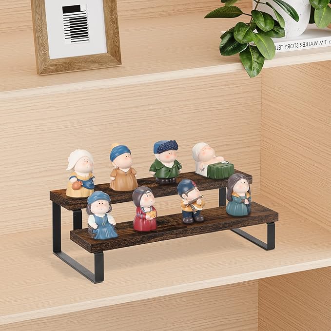 YINMIT Wooden Display Riser Stand, Tiered Perfume and Cologne Organizer Stand - Image 3