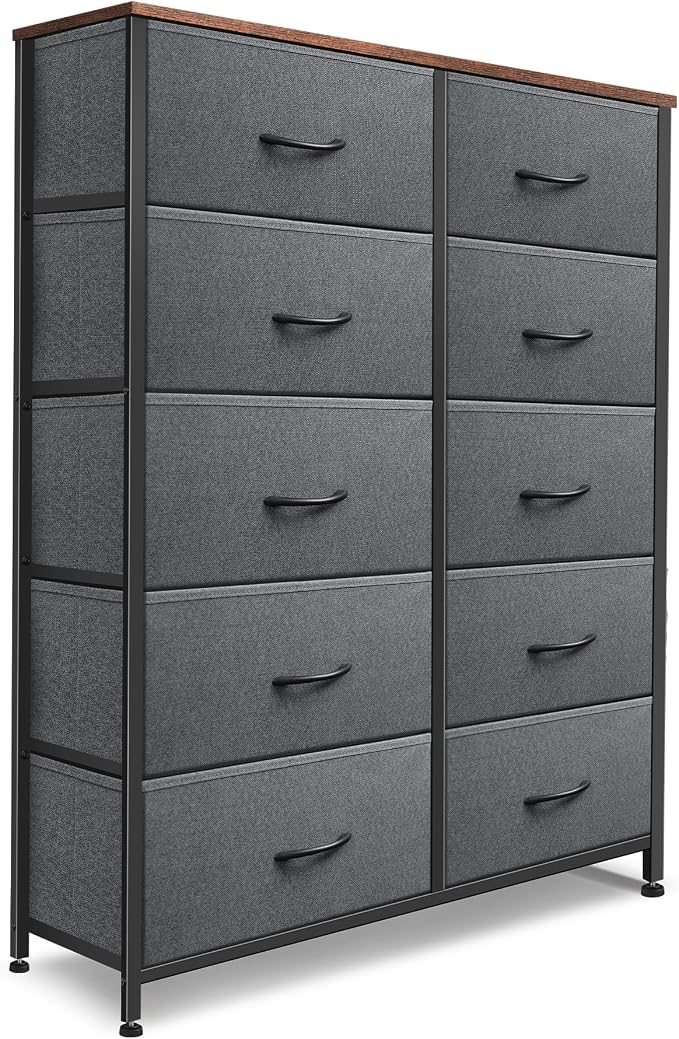 Dresser for Bedroom with 10 Drawers, Chest of Drawers, Storage Drawers by Sonharlar