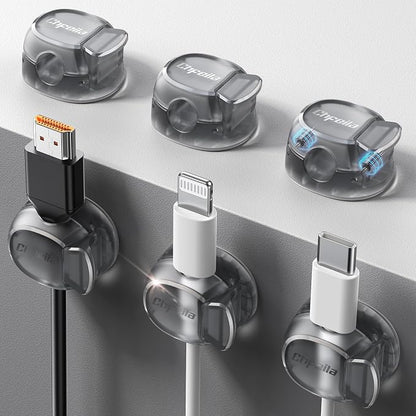 Cable Clips - Chfeila Latest Dual Spring Cord Organizer by Chfeila