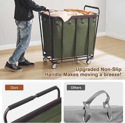 Hoctieon Large Laundry Cart - Image 4