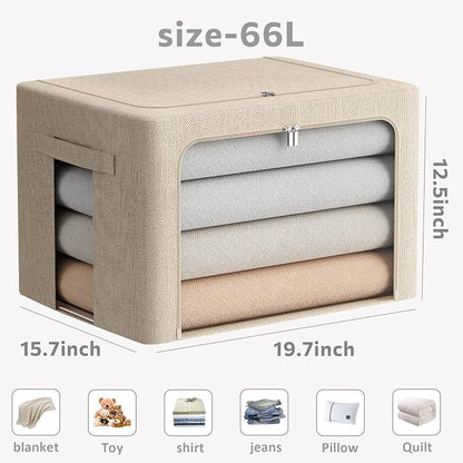 FHSQX 2 Pack Clear Window Storage Bins - Image 4