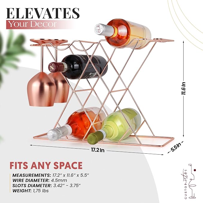 Gusto Nostro Countertop Wine Rack - Image 3