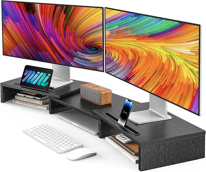 AMERIERGO Dual Monitor Stand Riser by AMERIERGO