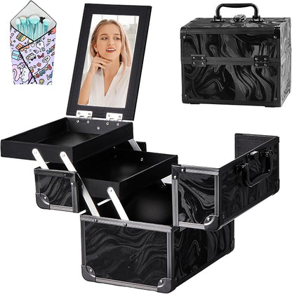 Makeup Train Case, Portable Makeup Case by Unknown