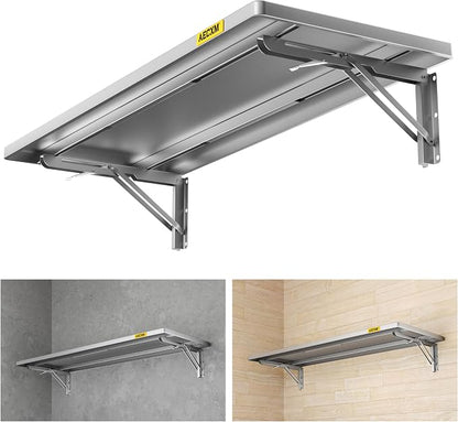 1.2x3ft Adjustable Rail Type Folding Storage Rack Shelf, Suitable by AECXM