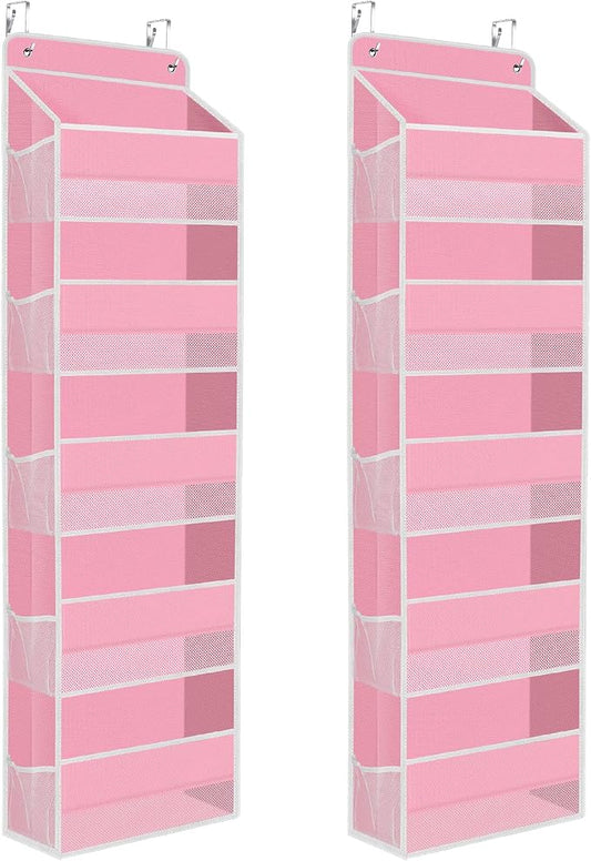 2 Pack Over The Door Organizer Hanging Storage Organizers by SpaceHacks