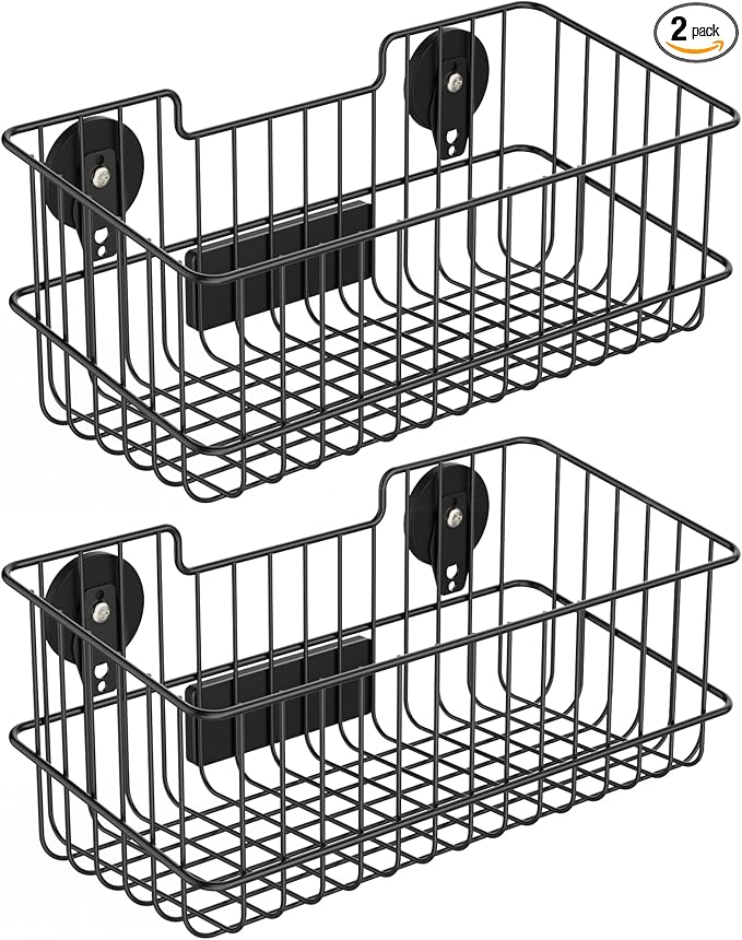 ULIBERMAGNET Magnetic Baskets, Large Capacity Metal Wire Mesh Basket Holder by ULIBERMAGNET