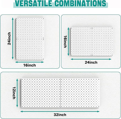 EVERHANGER Metal Pegboard Panels, Heavy Duty Pegboard Wall Organizer, Garage - Image 3