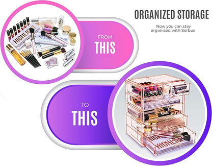 Sorbus Acrylic Makeup Organizer - Image 4