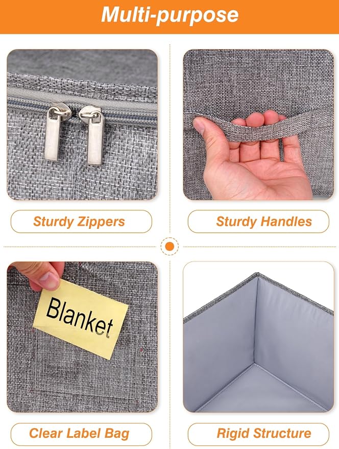 60L Blanket Storage, Comforter Storage Bag - Image 7
