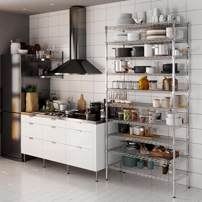 18" Deep x 42" Wide x 86" Height Wire Shelving Kit | 10-Tier | NSF Commercial - Image 2