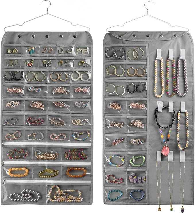 BB Brotrade Hanging Jewelry Organizer, Accessories Organizer, 56 Pocket by BB+Brotrade