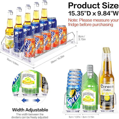 Drink Organizer for Fridge, Automatic Pusher Soda Can Dispenser for Refrigerator - Image 2