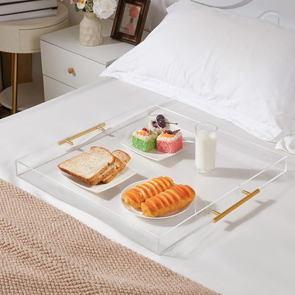 Extra Large Clear Acrylic Serving Tray - Image 2