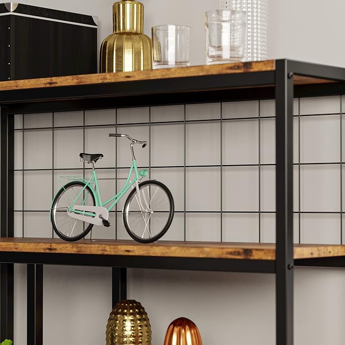 IRONCK Bookshelves 6 Tiers, Industrial Etagere Heavy Duty Shelves - Image 7
