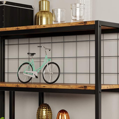 IRONCK Bookshelves 6 Tiers, Industrial Etagere Heavy Duty Shelves - Image 7