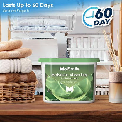 Moisture Absorbers 6 Pack, Fresh Fragrance Closet Dehumidifier - Image 4