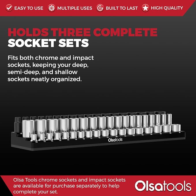 Olsa Tools Magnetic Socket Organizer - Image 3