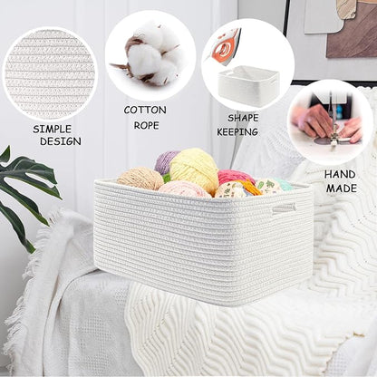 COMFY-HOMI 3 pcs Large Storage Baskets - Image 7