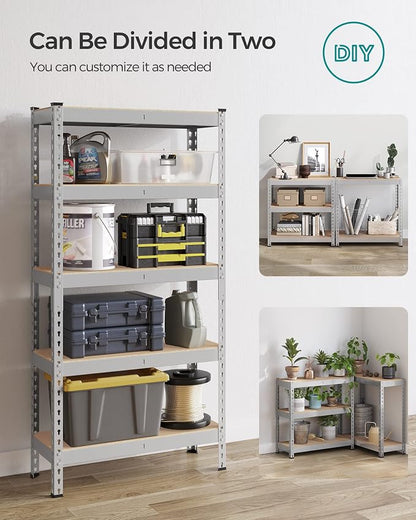 SONGMICS 5-Tier Storage Shelves, Load 2310 lb, Boltless Assembly, Adjustable - Image 7