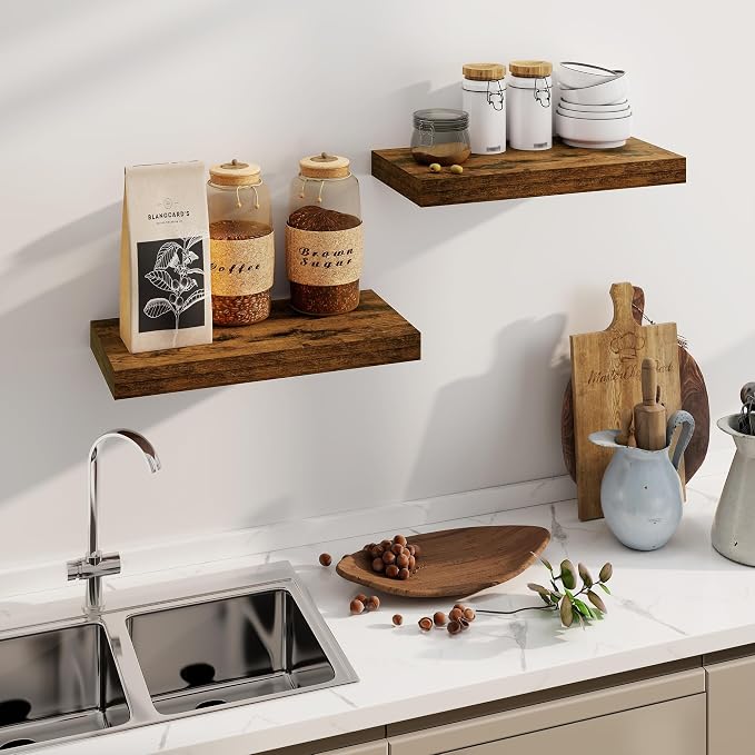 Floating Shelves, 8 Inch Deep Floating Shelves, Rustic Wood Floating Shelf - Image 6