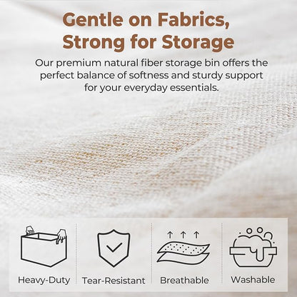 StorageWorks Fabric Storage Bins, Large Storage Baskets - Image 4