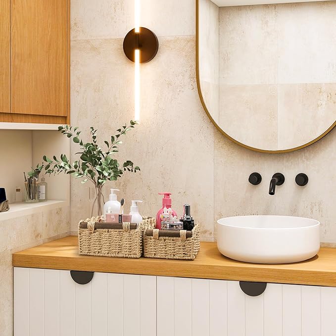 Storage Basket Wicker Baskets for Organizing Toilet Paper Storage Basket for - Image 4