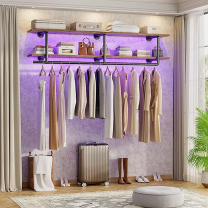 Aheaplus Industrial Pipe Clothes Rack by Aheaplus