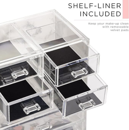Sorbus Clear Cosmetic Makeup Organizer - Image 6