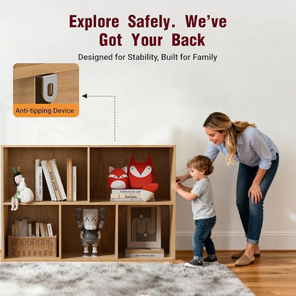 Book Shelf, Wooden Cube Storage Organizer - Image 4
