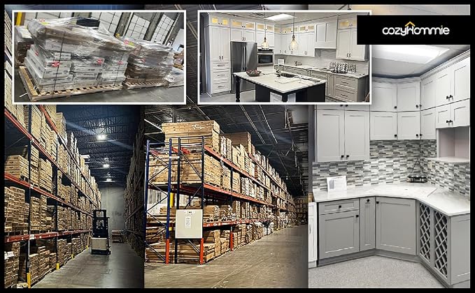 Solid Wood RTA Wall Cabinet Wine Bottle Rack - Image 7