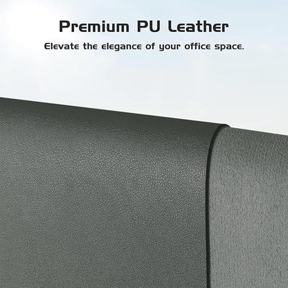 Aothia Leather Desk Pad Protector, Office Desk Mat, Large Mouse Pad, Laptop - Image 2