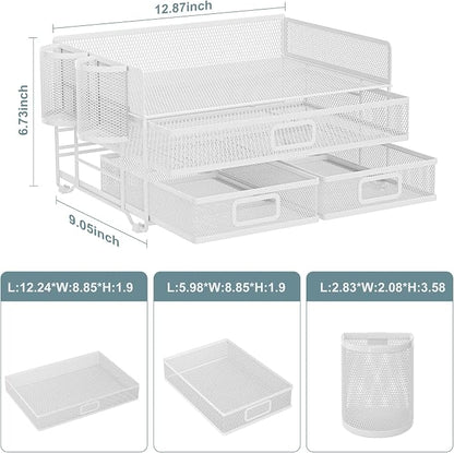 Marbrasse 3 Tier Mesh Desk Organizer - Image 6