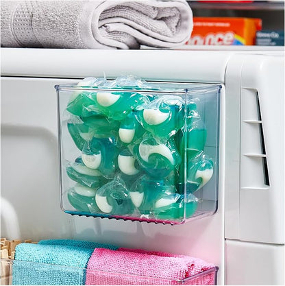 iDesign Magnetic Small Clear Plastic Organizer Bins - Image 5
