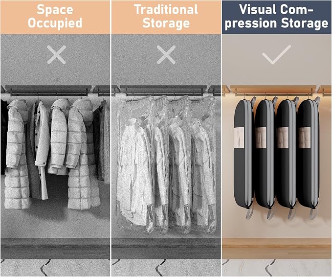 DIMJ 2 Pack 43" Space Saving Garment Bags - Image 8