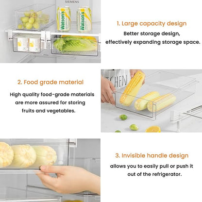 vacane Large Fridge Under Shelf Drawer, Pull Out Refrigerator Drawer Organizer - Image 4