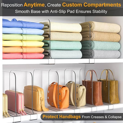 OKPOW Shelf Dividers for Closet Organization - Image 2