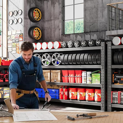60"W Metal Shelving Units, 5000LBS Garage Shelving Heavy Duty, 4 Tier Tall - Image 3
