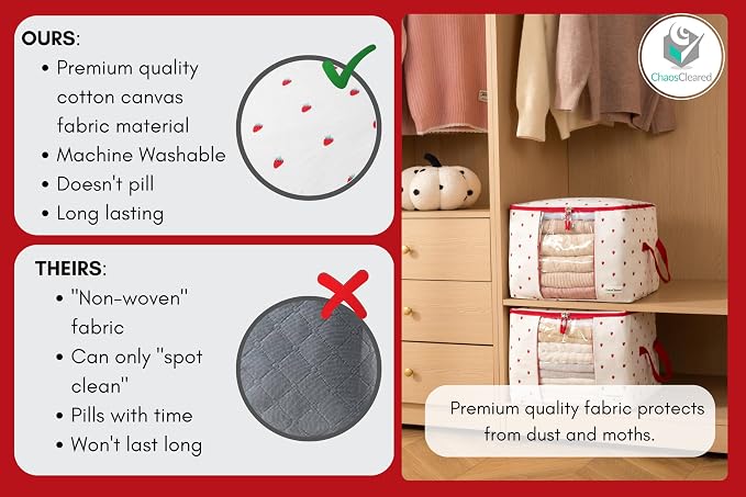 Canvas Storage Bags 2 Pack - Image 4