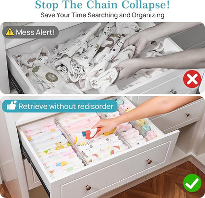 Vtopmart 8 Pack 4" Regular Upgrade Drawer Dividers - Image 3