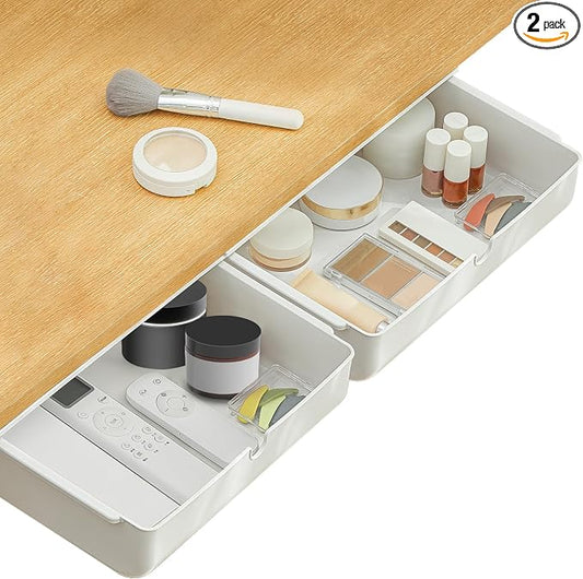 Poeland Under Desk Drawer Self-Stick Storage Organizer by Poeland