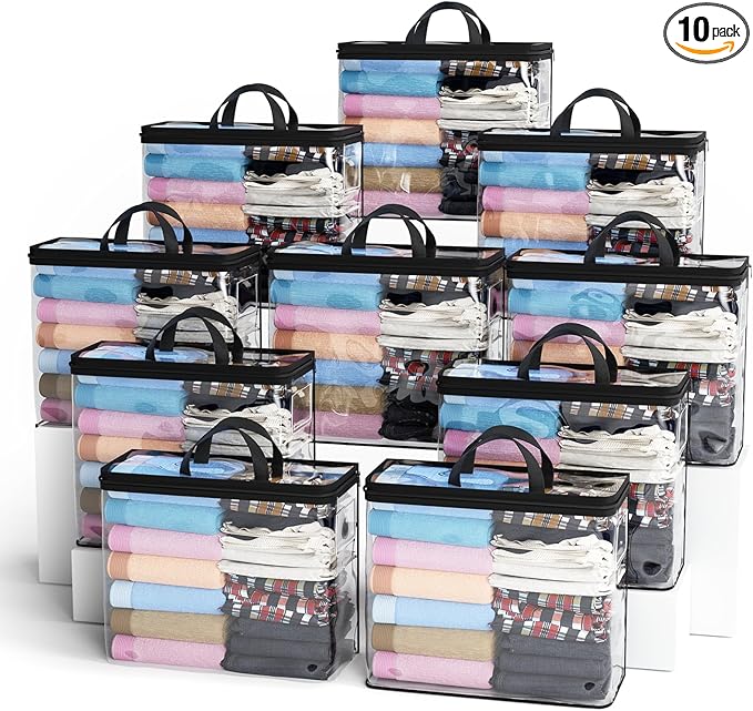 Hopack Under Bed Storage Bags Organizer, 22L Clear Storage Bags, Bags Organizer by Hopack
